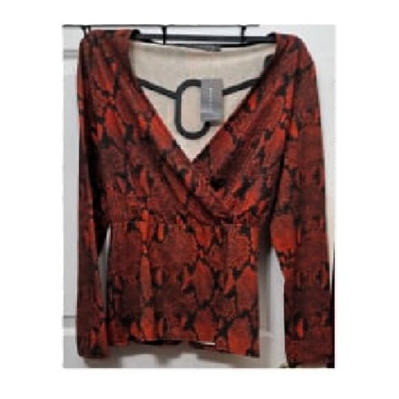 New Women's Snake Design Stylish High Waistline Top - Picture 4 of 4